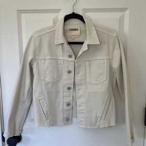 L’Agence Janelle Denim Jacket size small color: granite...off white